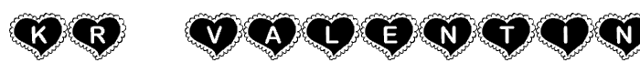 KR Valentine Heart font